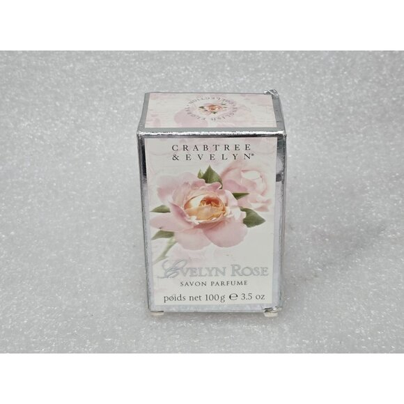 Crabtree & Evelyn Evelyn Rose Perfumed Bath Soap 100g 3.5oz - Picture 2 of 4